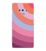 Samsung Galaxy Note 9  Kamera Korumalı Kapak Renk Cümbüşü Tasarımlı  Şeffaf  Kılıf
