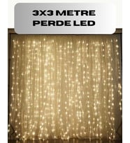 3x3 Perde Led Işık Şelale Model Özel Gün Dekoratif Aydınlatma