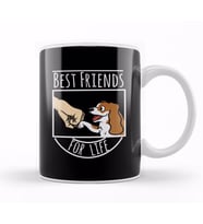 Cavalier King Charles Spaniel Best Friends For Life Pug Köpek Kupa Bardak Porselen