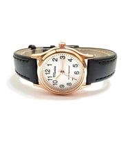 Marlas Retro Kadın Saati, Vintage Tasarım, Klasik, Rose Gold Rengi, Minimal, Kayışlı