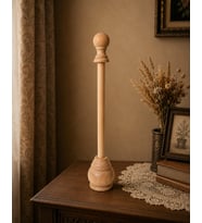 Bali Şemsiyesi Ahşap Ayak 43 cm – Natural Ahşap Rengi Dekoratif Ayak