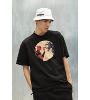 Deadpool x Venom Baskılı Unisex Tişört, Oversize Marvel Film Karakter Tişört