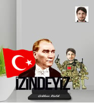 Kişiye Özel Atatürk İzindeyiz Erkek Ahşap Biblo-2