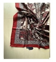 Miss İpek Life Osmanlı Desenli Asalet Şal 180x70 (Kiremit-Krem)