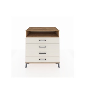 Kronos Şifonyer Tek Raflı 4 Çekmeceli 88x59x96 Çam-Aytaşı