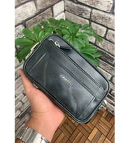 Guard Antik Siyah Hakiki Deri Şifreli Kilit Mekanizmalı El Çantası // GRD260701WT1591