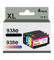 HP 938e-4S6Y2PE+4S6X9PE+4S6Y0PE+4S6Y1PE Muadil Siyah+Mavi+Kırmızı-Sarı Kartuşu (Multipack)