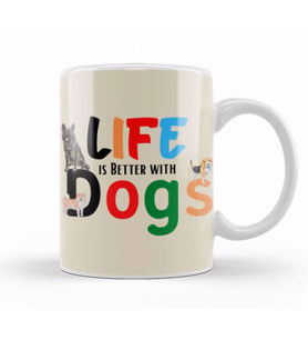 Funny Dog Lover Gifts For   Men Kids Kupa Bardak Porselen