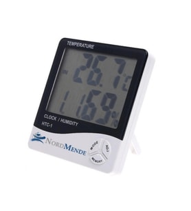 Dijital Termometre Nem Ölçer Saat Alarm Lcd Ekran İç Mekan