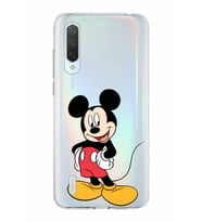 Xiaomi Mi 9 Lite Uyumlu Kapak Mickey Mouse Tasarımlı Şeffaf Silikon Kılıf