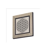 Yaşam Çiçeği Deseni Baskılı MDF Magnet 7X7
