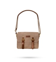 Design 01 Kanvas - Deri Unisex Postacı Çanta