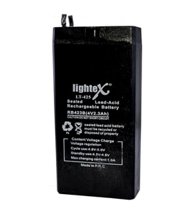 Lightex LT-425 4V 2.5Ah Akü 100x50x22mm (Siyah)