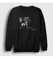 Presmono Unisex Siyah Kira Anime Death Note Sweatshirt 129367tt