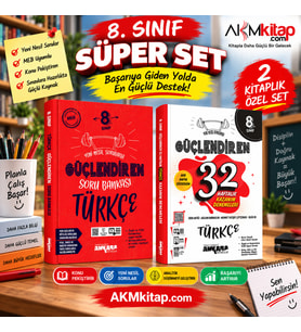 Ankara Yayıncılık 8.Sınıf Türkçe Güçlendiren Soru Bankası ve 32 Haftalık Deneme Seti 2 Kitap