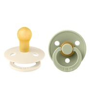 Bibs Colour İkili Kauçuk Emzik- Ivory/Sage 0-6 Ay