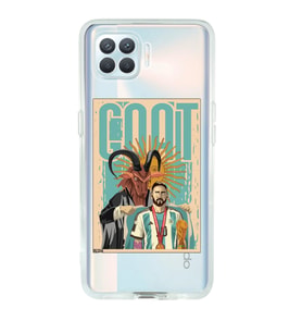 Oppo Reno 4 Lite Uyumlu Lionel Messi Desenli Şeffaf Telefon Kılıfı