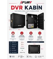 FURY Dvr/Nvr ABS Kabinet Cctv Rack 19 '' 42x32x11 cm