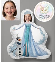 Kişiye Özel Elsa Şekilli Maskot Yastık