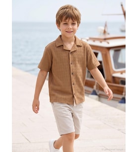 Civil Boys Beli Lastikli 10-13 Yaş Kapri - Koyu Taş Rengi
