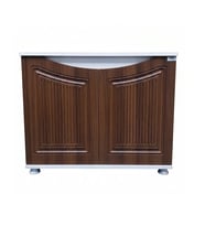 Kanki Pet Western Seri Akvaryum Sehpası 80x45x69 cm Beyaz-Ceviz  WESTERN8045B-CVZ1