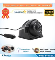 Metal Kasa AHD 1080P ve Analog Pal Çevirilebilir 4 Pin Gece Görüşlü Yan, Ön ve Arka Uyumlu Full HD Kamera