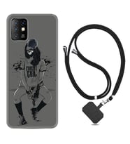 INFINIX Hot 8 9 10 11S Hot 10 Play 10T Kılıf Boyun Askılı Silikon Purest Evil 1627