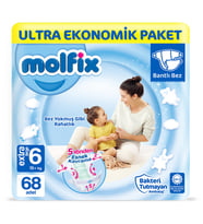 Molfix Bebek Bezi 6 Beden Extra Large Ultra Ekonomik Paket 68 Adet