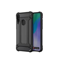 Huawei Y6P Kılıf Crash Zırh Silikon Kılıf (Siyah)