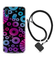 Huawei P20 Lite Mate 10 20 Lite Pro P40 Lite KılıfBoyun Askılı Silikon Daireler 1751