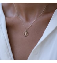 Dilek Ağacı 14 Ayar Altın Kolye