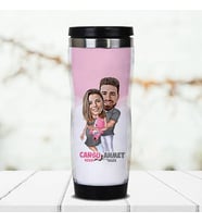 Kişiye Özel Bebeğimizi Beklerken Karikatürlü Termos Bardak