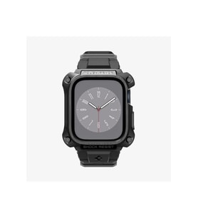 Spigen Apple Watch (45mm) Kılıf, Spigen Tough Armor Pro Metal Black Outlet