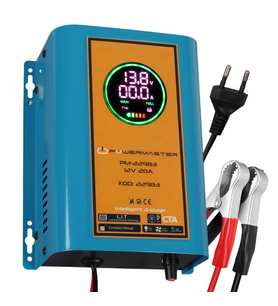 Powermaster PM-22983 12 Volt 20 Amper Dijital Ekranlı Akıllı Akü Şarj Cihazı