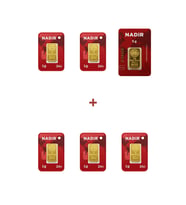 Nadir Gold 24 Ayar 10 Gram Külçe Altın (1 Adet 5 Gram Külçe Altın + 5 Adet 1 Gram Külçe Altın )