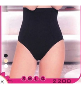 Siyah Yüksek Bel Kadın Toparlayıcı Külot Esnek Korse S-XL 2200