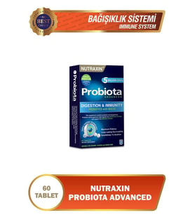 Nutraxin Probiota Advanced 60 Tablet - 5 Milyar Canlı Probiyotik