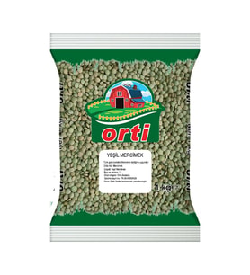 Orti Yeşıl Mercimek 1Kg