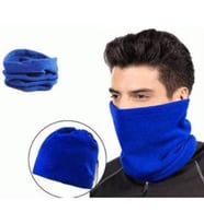 Mavi Terletmez Kumaşlı Unisex Erkek Kadın Polar Boyunluk Bere