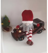 Uykucu Noel Baba Amigurumi Organik Oyuncak