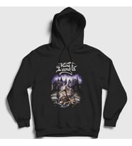 Presmono Unisex Siyah Poster King Diamond Kapüşonlu Sweatshirt 486741tt