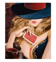 Adipa Pr Poker Face Sayılarla Boyama Seti  Kasnaklı