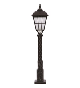 AVONNI BSU-68046-BSY-M3-OP Siyah Boyalı Dış Mekan Aydınlatma E27 Aluminyum Cam 23cm