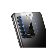Samsung Galaxy S20 Ultra Kamera Lens Koruyucu Esnek Kırılmaz İnce Nano Cam Filmi (Renksiz)