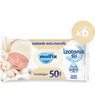 Molfix İzotonik Sulu Yenidoğan Islak Havlu 6*50 300 Yaprak
