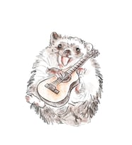 Gitar ÇalanMeme Etiket Tasarımı Tablo Ahşap Poster Dekoratif