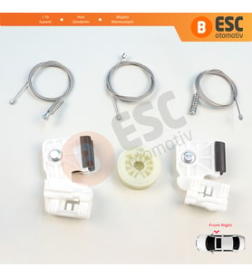 Hyundai Elantra HD 2005-2011 Sonata NF 2005-2008 824812H000 İçin Elektrikli Ön Sağ Cam Kriko Seti