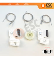 Hyundai Elantra HD 2005-2011 Sonata NF 2005-2008 824812H000 İçin Elektrikli Ön Sağ Cam Kriko Seti