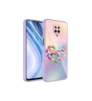 Xiaomi Redmi Note 9 Pro Uyumlu Kılıf Kamera Korumalı Desenli Sert Silikon Zore Epoksi Kapak