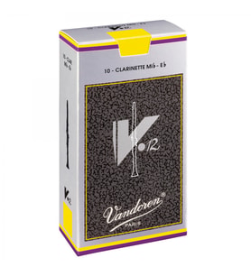 Vandoren CR6125 V12 Eb Klarnet Kamışı No: 2.5 (Profesyonel) - 10'lu Kutu  Küçük Klarnet İçin Profesyonel Seçim ve Gümüş Kutu Kalitesi